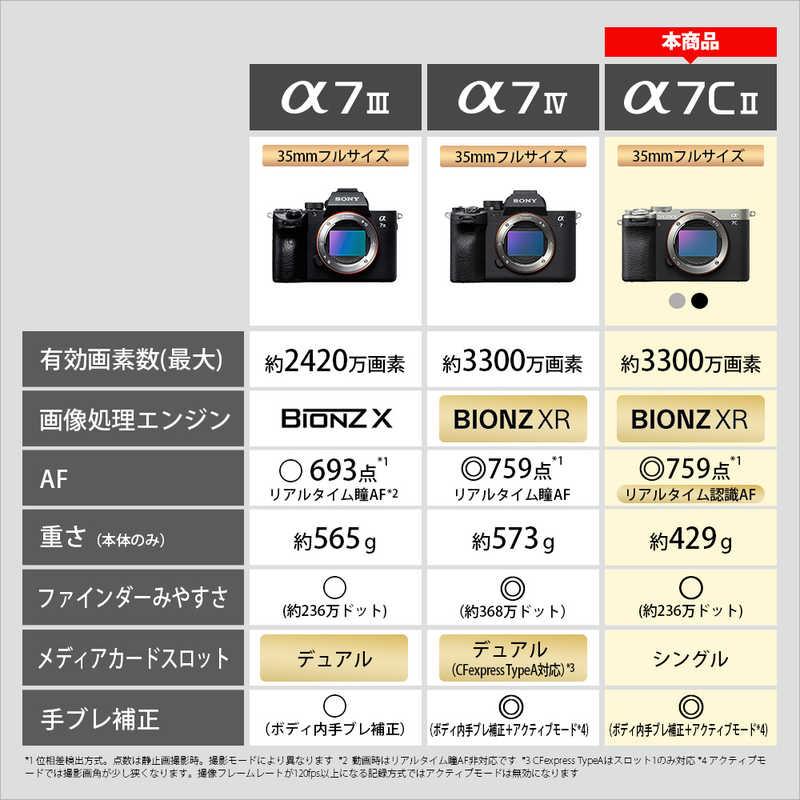 SONY（ソニー） ミラーレス一眼カメラ α7C II ズームレンズキット
