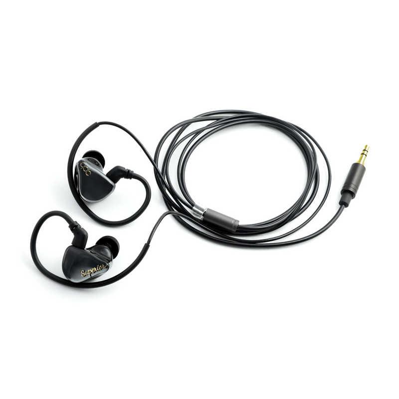 QDC 有線イヤホン カナル型 SUPERIOR Piano Black ［φ3.5mm ミニプラグ