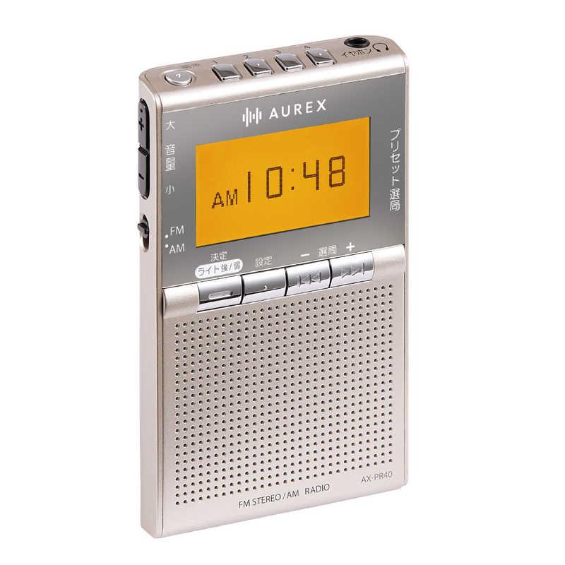 東芝 TOSHIBA 携帯ラジオ AUREX ［ワイドFM対応 / AM/FM］ サテン