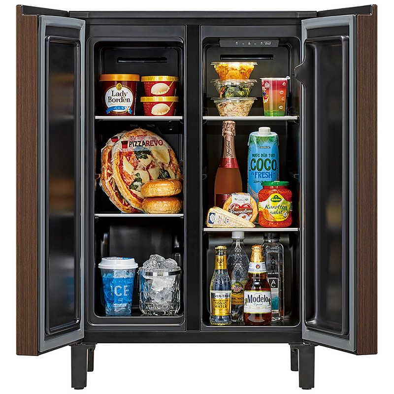 761⭕️設置無料 冷蔵庫 AQUA 大型 400ℓ 安い 中古 木目調 レトロ 761