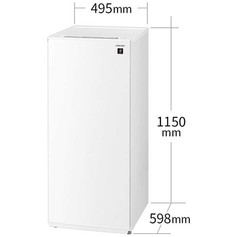 SHARP（シャープ） 冷凍庫 1ドア 126L 付け替えどっちもドア 冷凍冷蔵