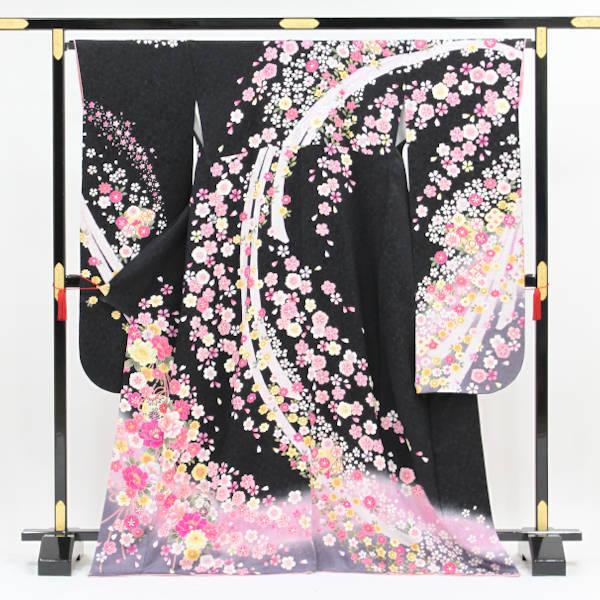 正絹振袖+半衿付き長襦袢+帯+帯揚+帯〆+重衿 6点セット 春の夜の夢