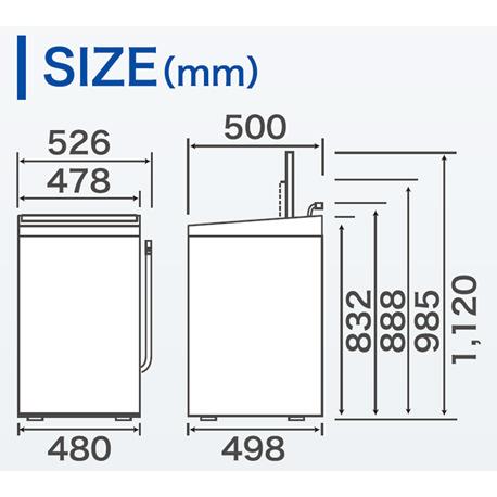 ハイアール JW-XP2C55F-XK 全自動洗濯機 ステンレスブラック [洗濯5.5