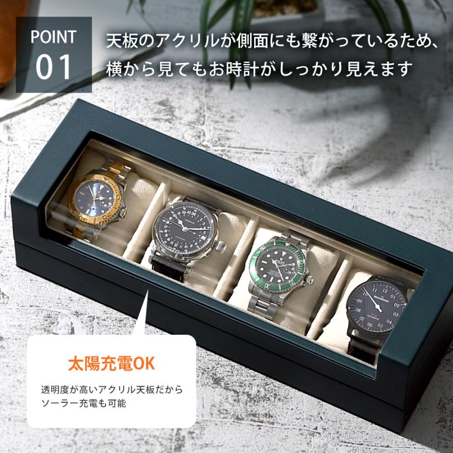 IGIMI（イギミ） 時計ケース 時計 ケース 腕時計 ケース 4本用 高級