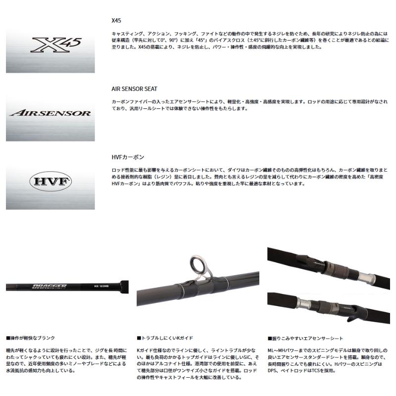 シマノ（SHIMANO） ダイワ ドラッガー MX 96MH 【大型商品2】 : つり具