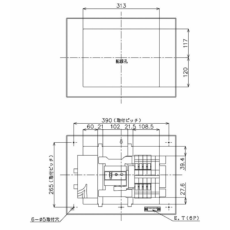 Panasonic（パナソニック） BQR3382：住宅用分電盤(露出・半埋込両用形