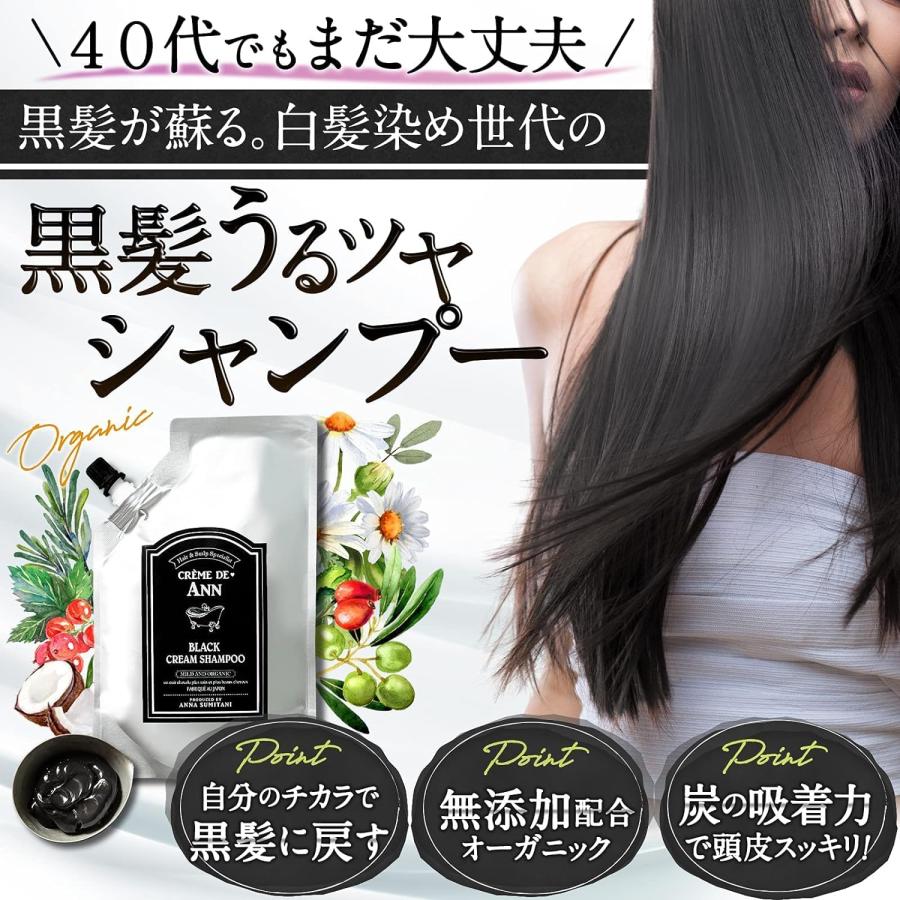 CREME DE ANN（クレムドアン） ブラッククリームシャンプー 1袋 300g