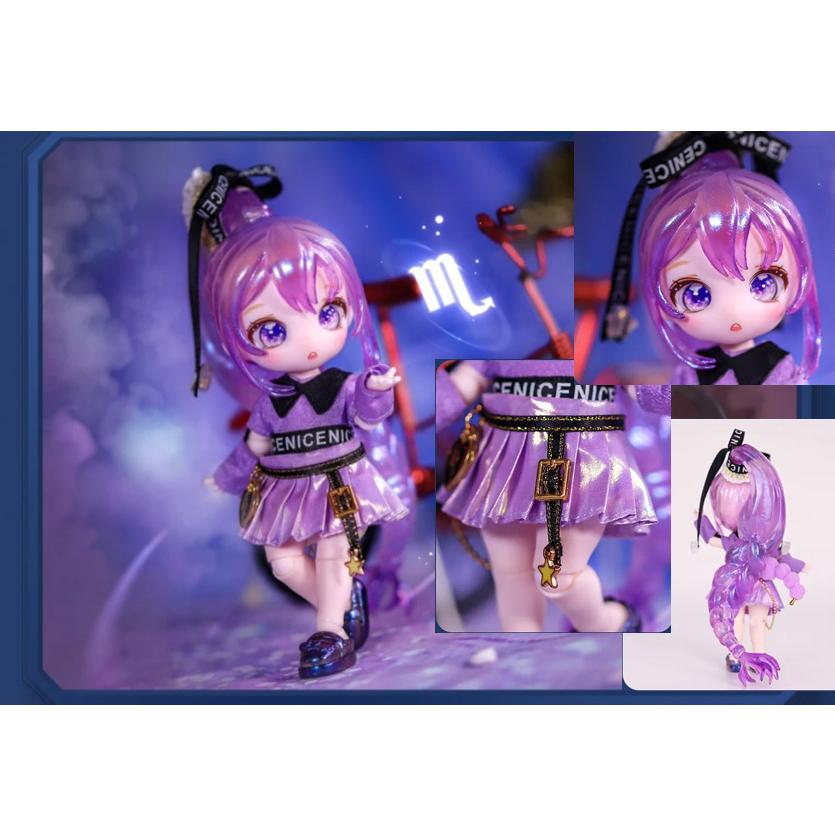 MAYTREE 星座シリーズ ドール オビツ11 人形 本体 アウトフィット 13cm