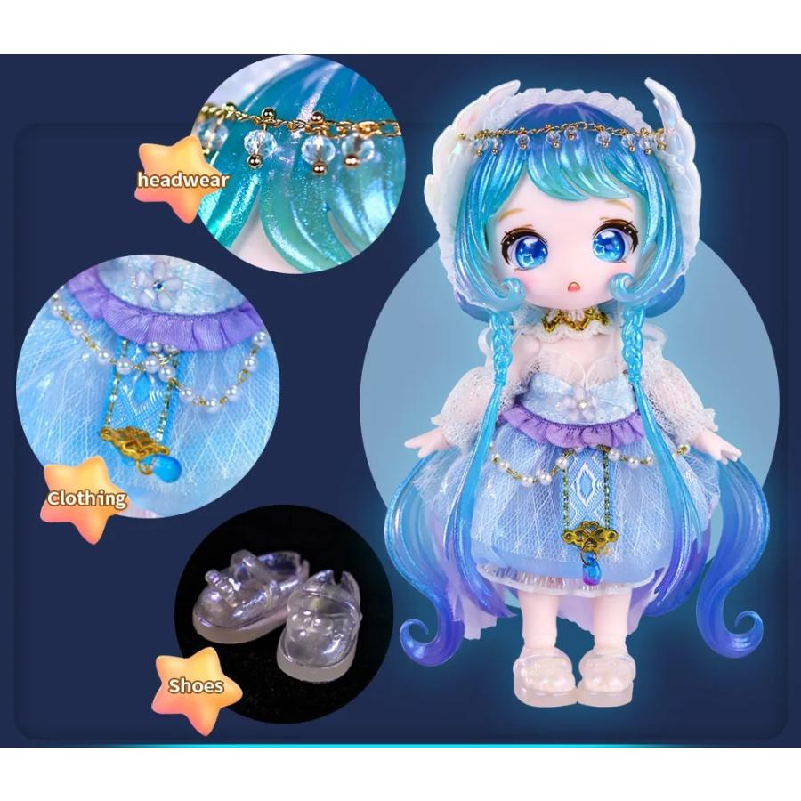 MAYTREE 星座シリーズ ドール オビツ11 人形 本体 アウトフィット 13cm