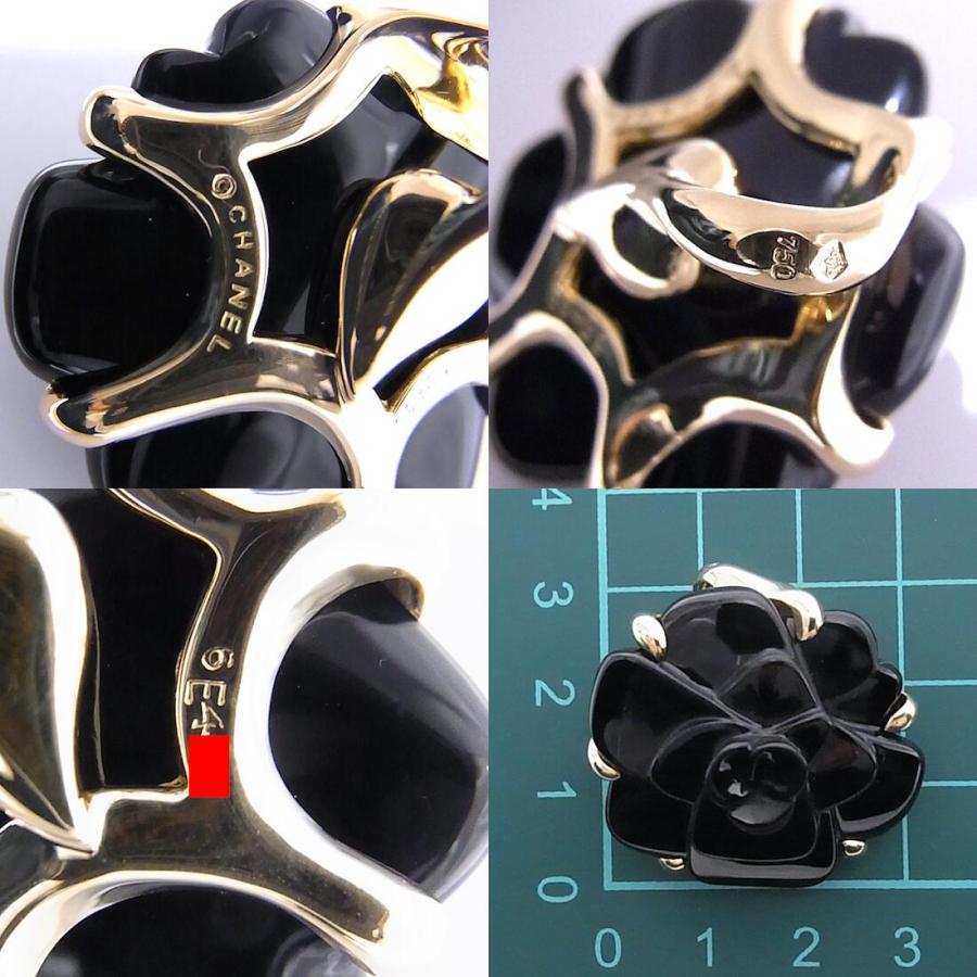 CHANEL（シャネル） YG 750 K18 カメリア ペンダントトップ オニキス