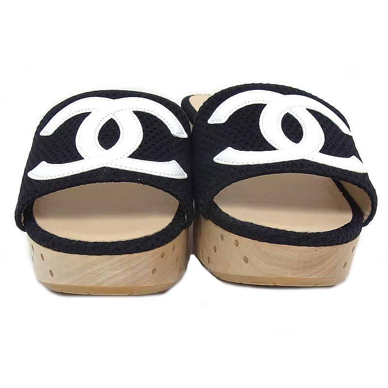 CHANEL（シャネル） サンダル ココマーク ウッドソール サイズ36 日本
