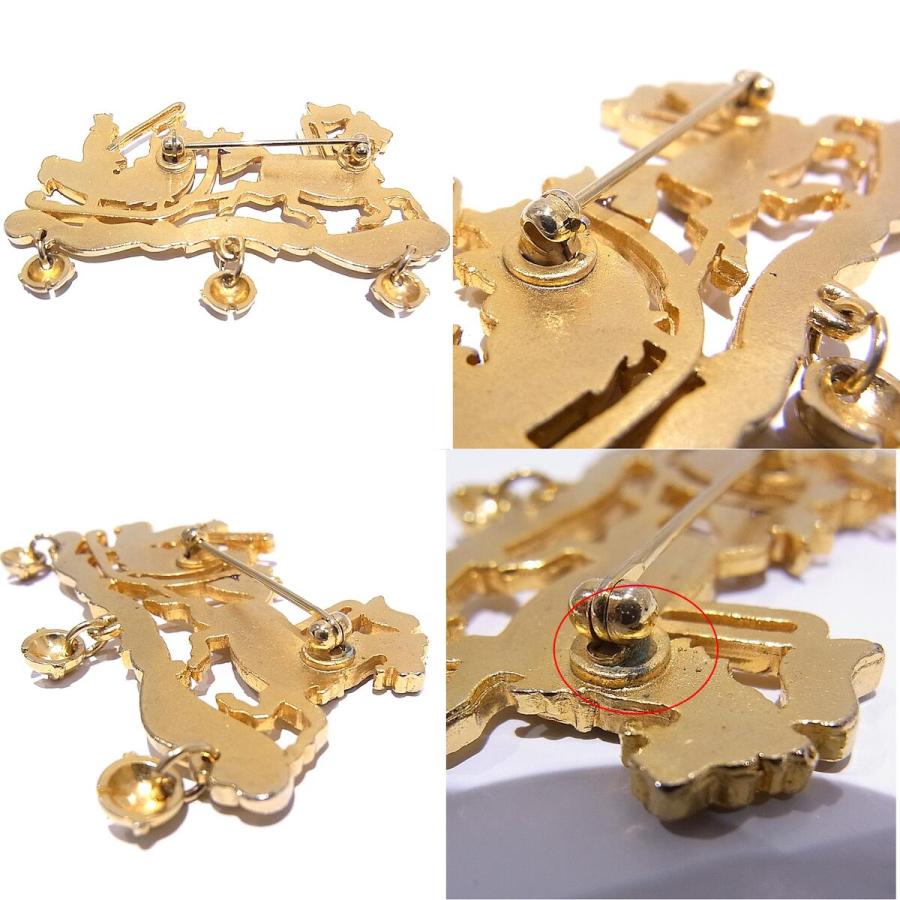 HERMES（エルメス） HELMES ブローチ クリスマス 馬車 七宝焼き