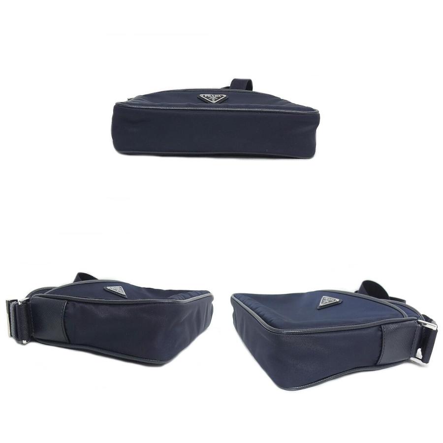 PRADA（プラダ） ナイロン ショルダーバッグ ネイビー 紺 2VH048 斜め