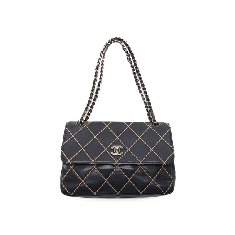 CHANEL シャネル マトラッセ ワイルドステッチ ターンロック シングル