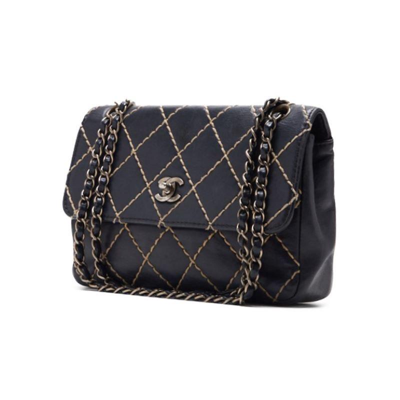 CHANEL シャネル マトラッセ ワイルドステッチ ターンロック シングル