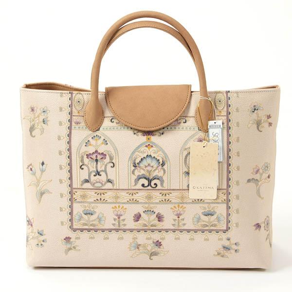 和装バッグ 岡重バッグ OKAJIMAバッグ 正絹 友禅 手描き 手作り