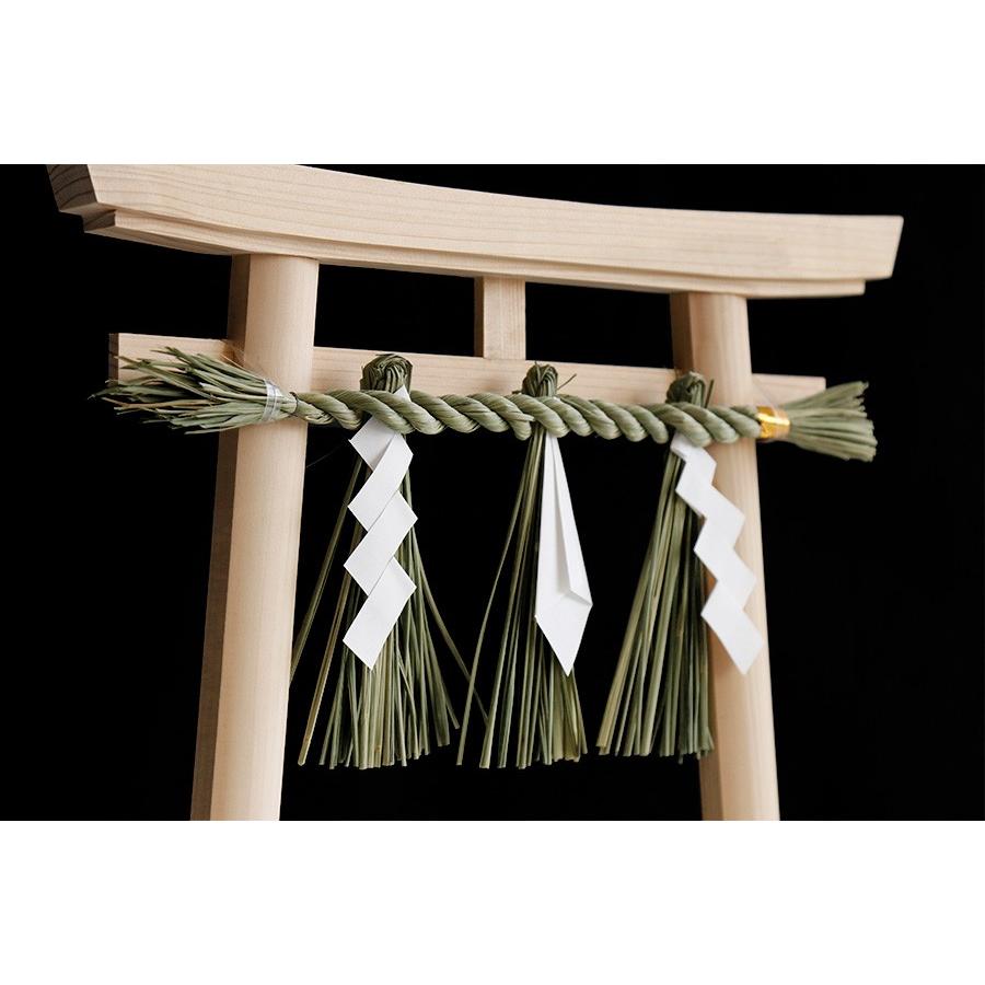 神棚 神具 仏具 やまこう 開運□明神鳥居 中型□総ひのき□商売繁盛