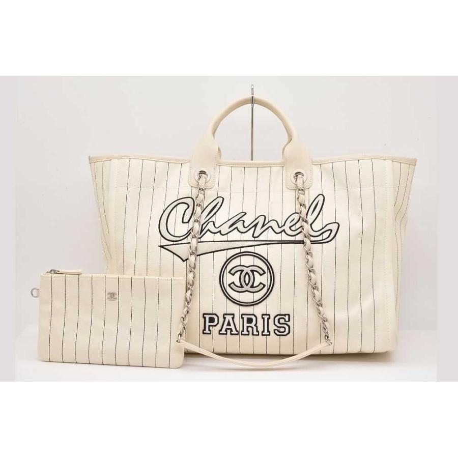 Deauville シャネル ドーヴィル チェーンショルダー トートバッグ