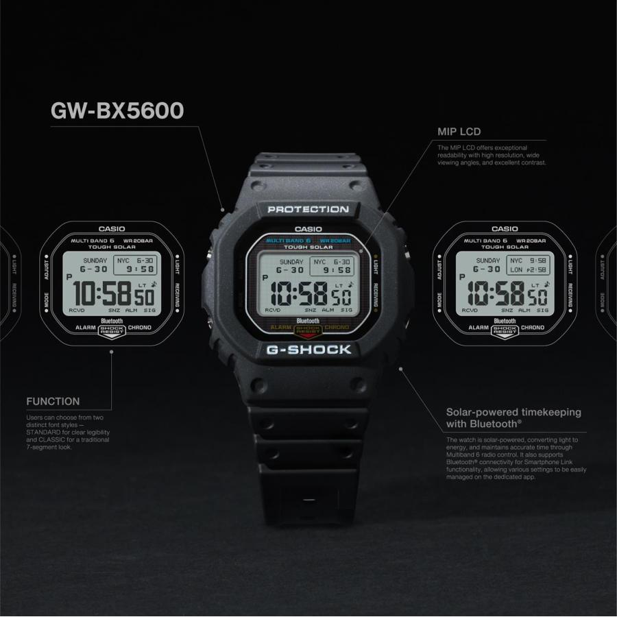 G-SHOCK カシオ Gショック GW-BX5600-1JF MIP液晶 フォント切替 電波