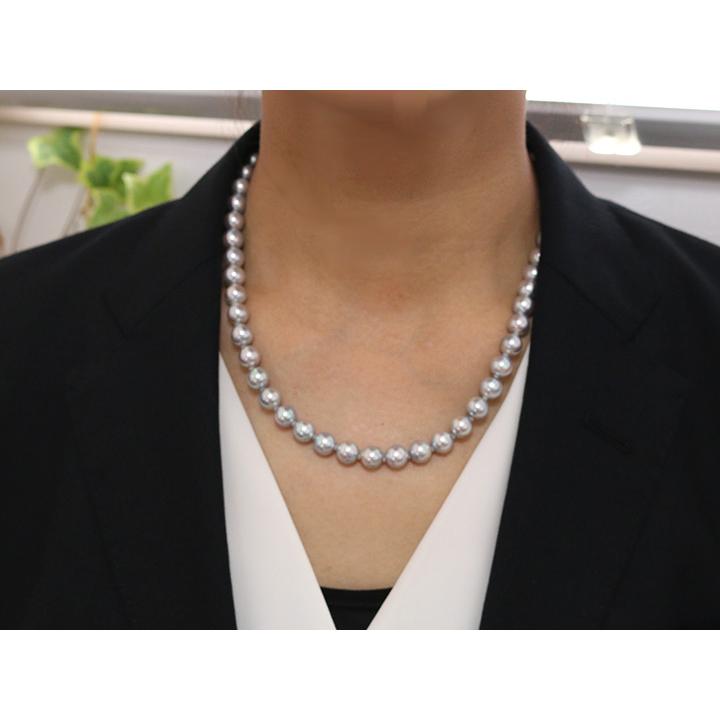 ギフト応援プライス ナチュラル・天然色 ブルーグレーカラー あこや