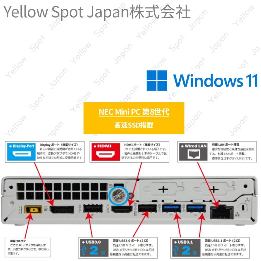 Mate 【中古PC】NEC タイプMC‐4 MC-3 PC-MKM21CZG4 G3 ミニPC