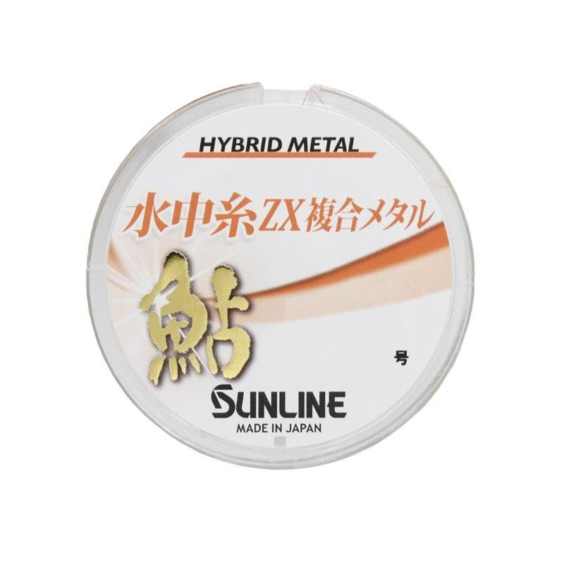 サンライン 1423 鮎 水中糸ZX複合メタル 24m #0.1 オレンジ : 釣具の