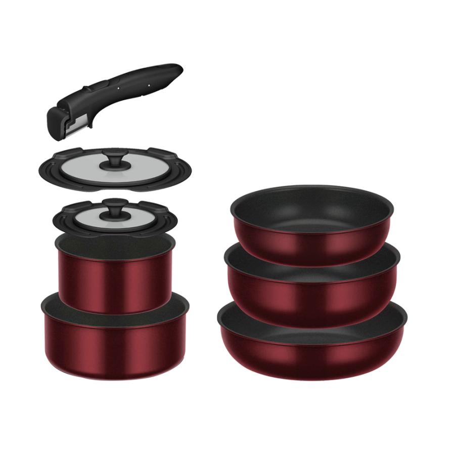 THERMOS（サーモス） IH対応 取っ手のとれる フライパン 8点セット KSD