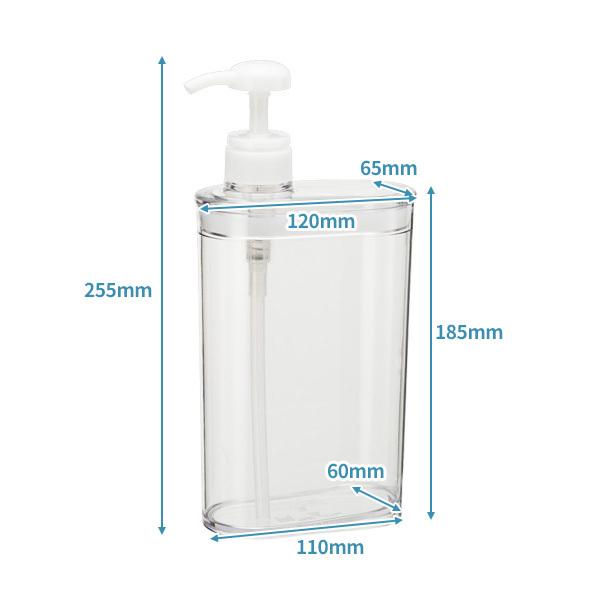 LEC（レック） 詰め替え袋ごと入る スリム ディスペンサー 850ml