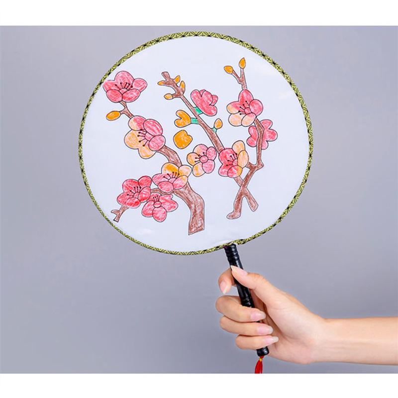 送料無料手描きうちわ 色塗りうちわ 無地うちわ DIY 絵や文字が描け