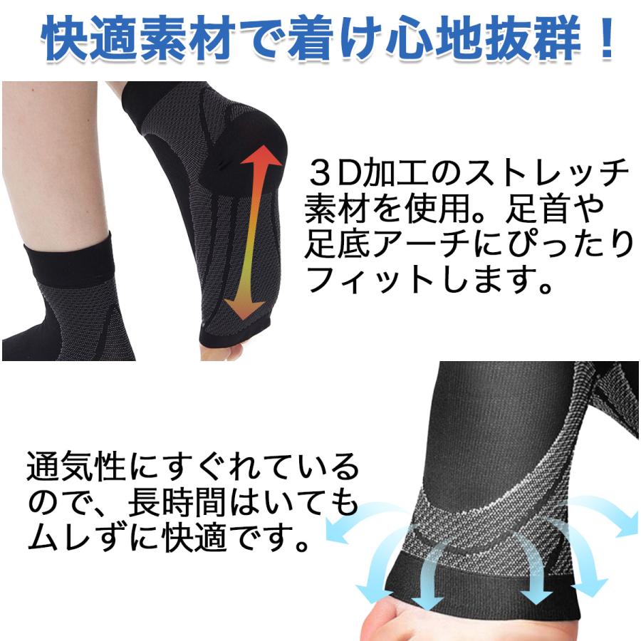 足首サポーター 捻挫 固定 足首 サポーター 足底筋膜炎 扁平足 保護 2