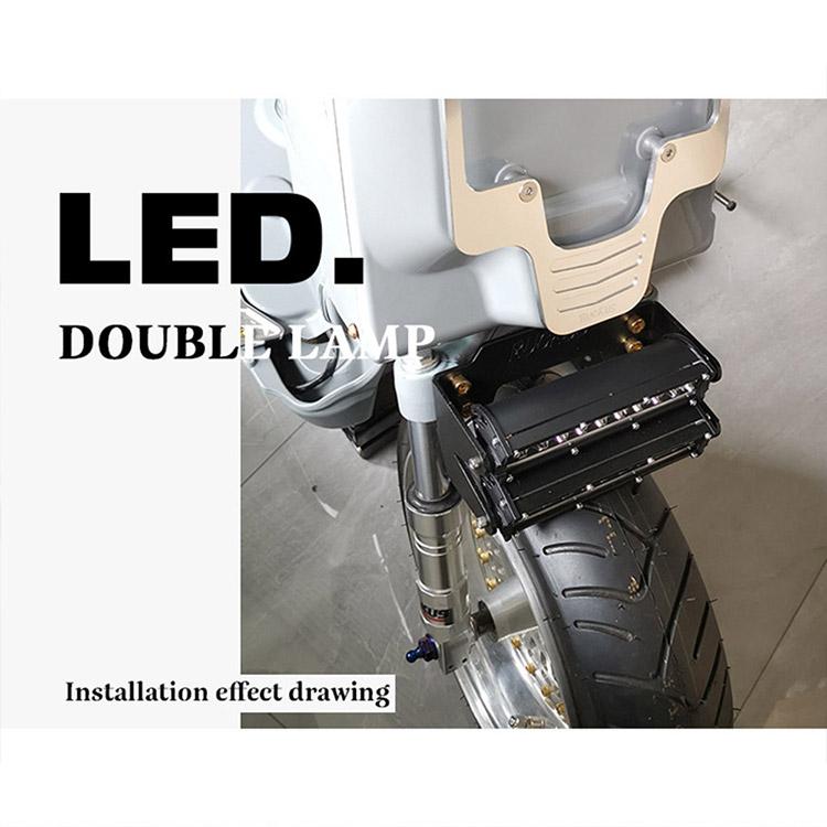 ホンダ 用 AF58 ズーマー ZOOMER LEDヘッドライト ステーセット ダブル