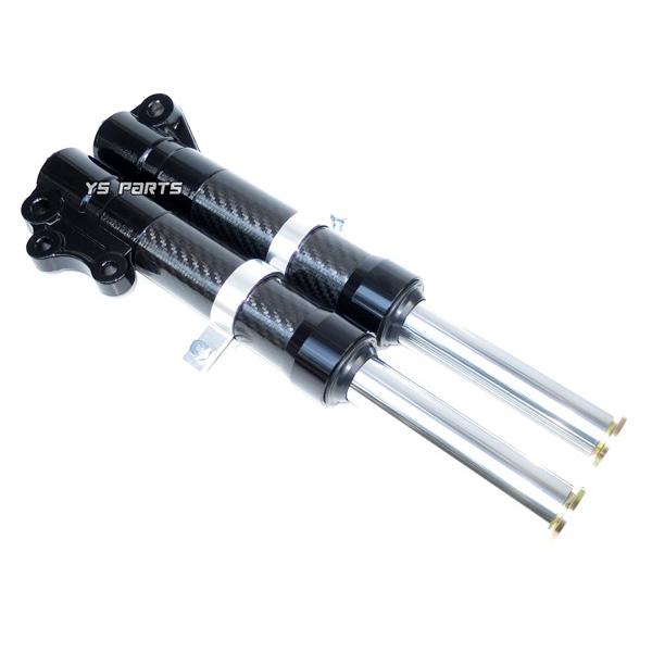 復刻！高品質 ノーマルサイズフロントフォーク黒 カーボン アクシス90