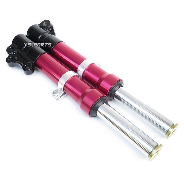 復刻！高品質 35mmローダウンフロントフォーク黒 赤 グランドアクシス