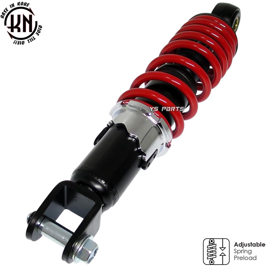 ツインダンパー KNリアサス黒赤230mm ライブディオJ ライブディオZX