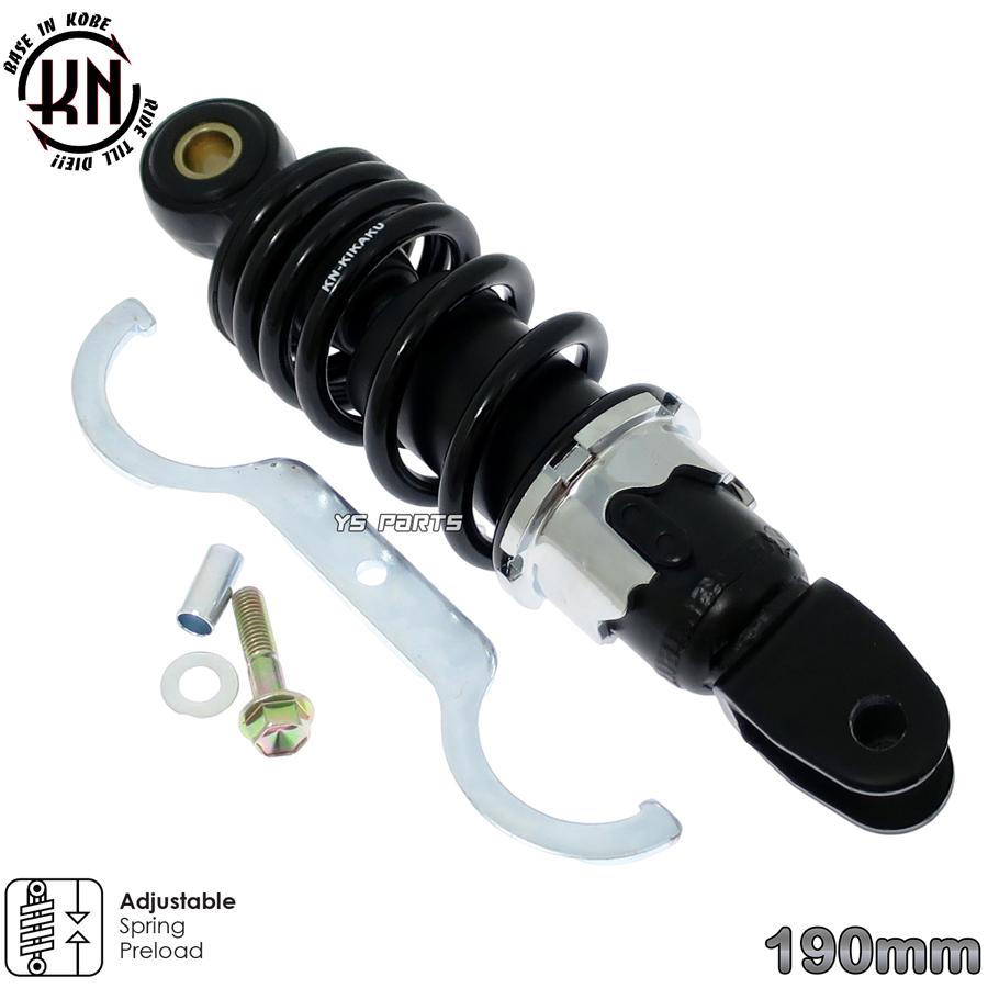 エンジンスワップにも KNリアサス黒190mm ジョグZR SA13J ジョグZ