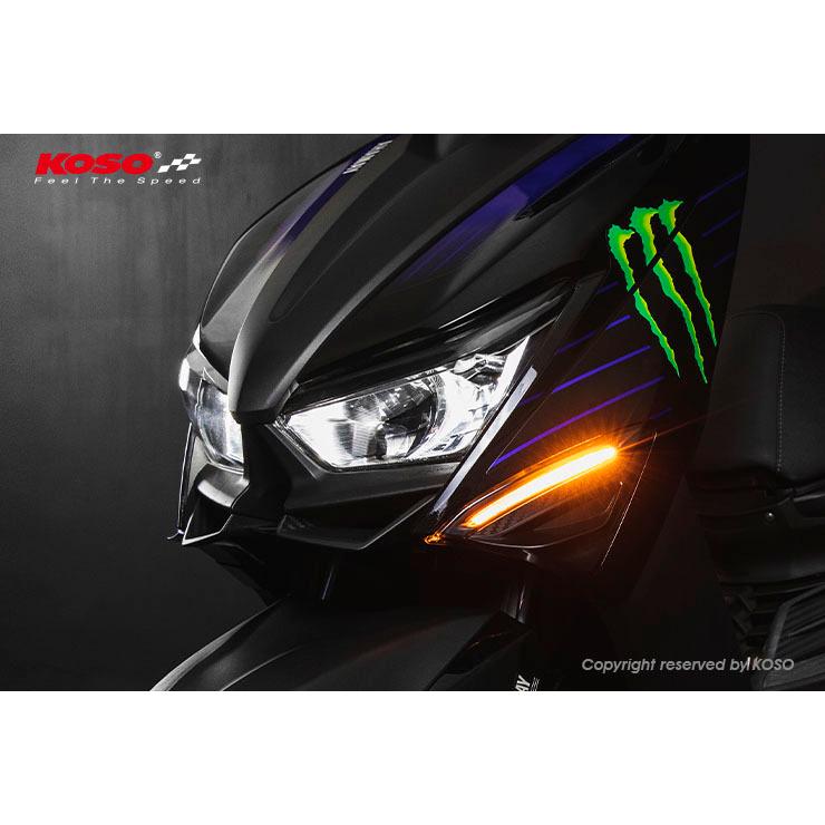 超高品質】KOSO LEDシーケンシャルフロントウインカーキット シグナス