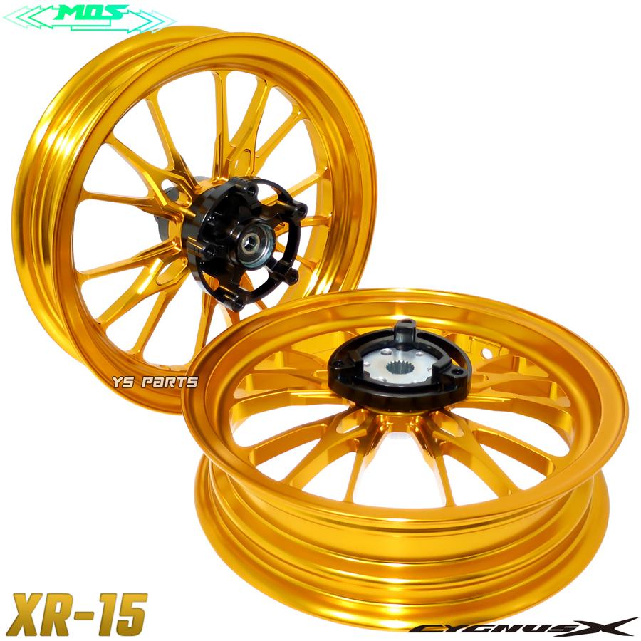 NEWデザイン]MOS XR-15 鍛造ホイール前後セット4型シグナスX[SEA5J/BF9