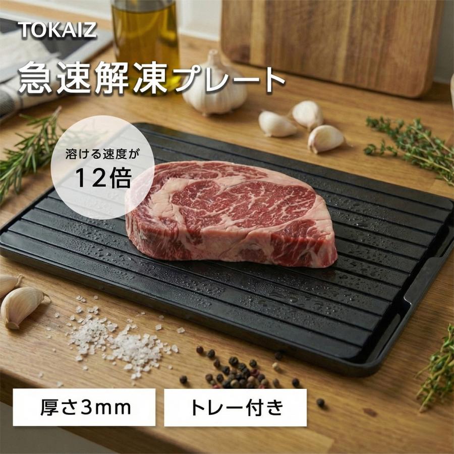 TOKAIZ公式! 国内食品安全検測済 解凍プレート 急速解凍 まな板 3mm
