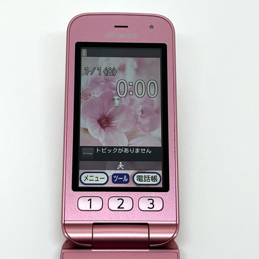 らくらくシリーズ 【良品】らくらくホン F-02J ピンク ドコモ SIM