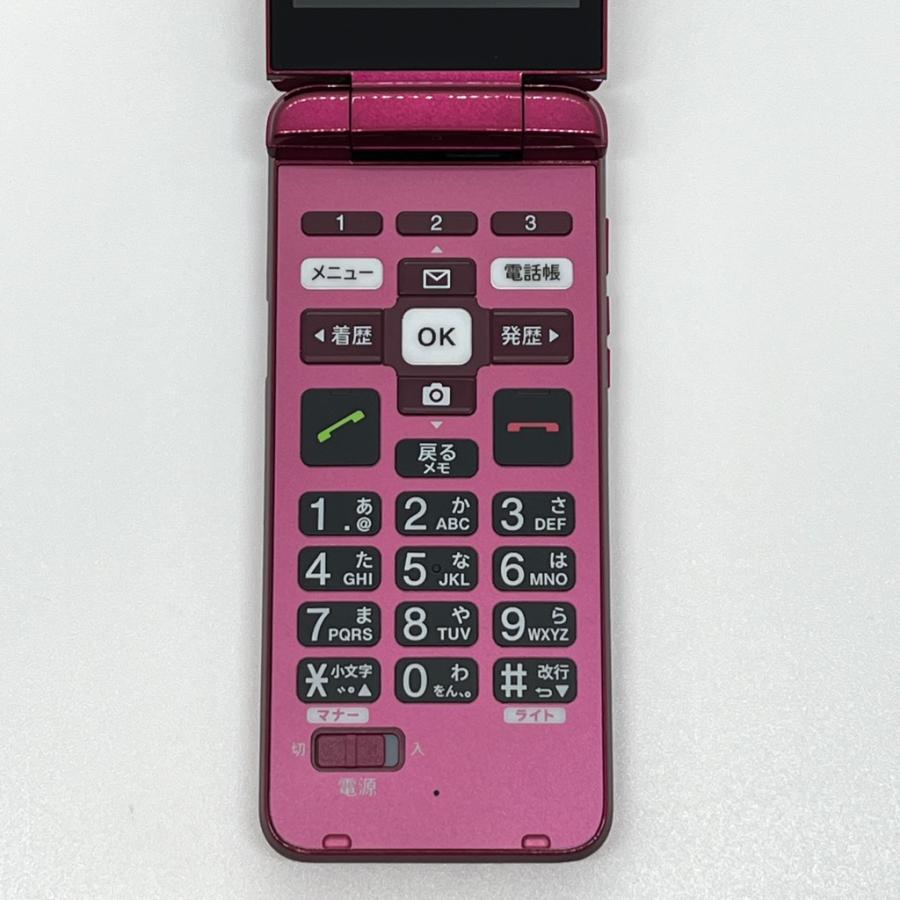 KYOCERA（京セラ） 【美品】かんたんケータイ KYF41 ワインレッド au