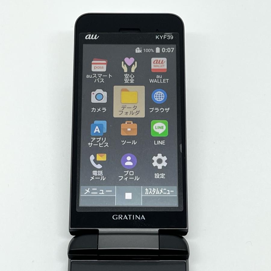 KYOCERA（京セラ） 【美品】GRATINA KYF39 墨 au SIMロック解除済 4G