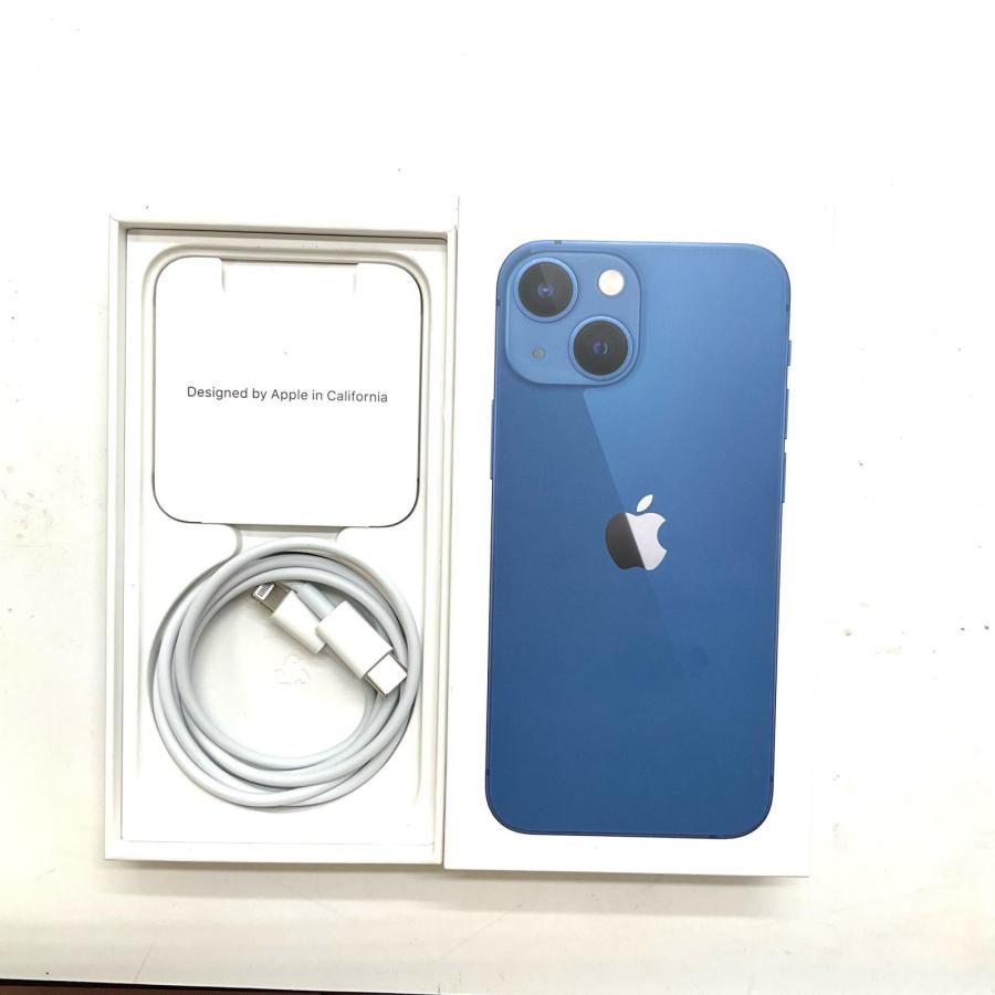Apple iPhone 13 mini 256GB ブルー SIMフリー 白ロム 動作確認済 78