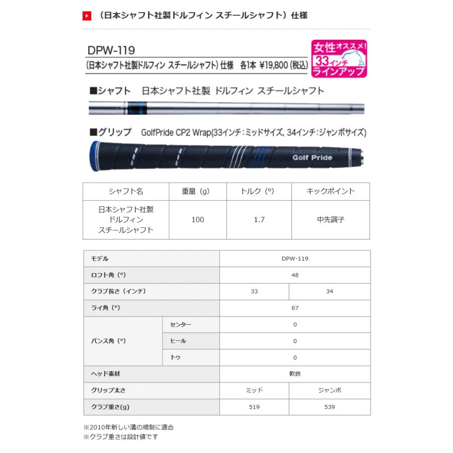 Dolphin Wedge キャスコ ドルフィン ピッチ ＆ ラン ウエッジ DPW-119