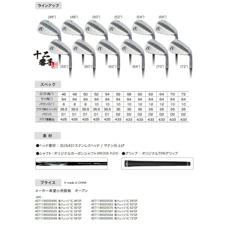 鬼スピン ウェッジ ゴルフクラブ 角溝 スピン Wedge 強烈なバック