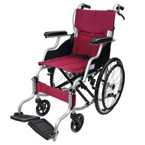 ケアテックジャパン 車椅子 軽量 コンパクト スマイル CA-70SU 自走式