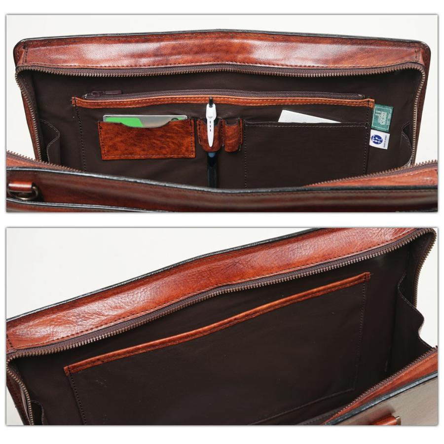 ビジネスバッグ メンズ 革 A4 ブリーフケース ブランド 本革 斜めがけ
