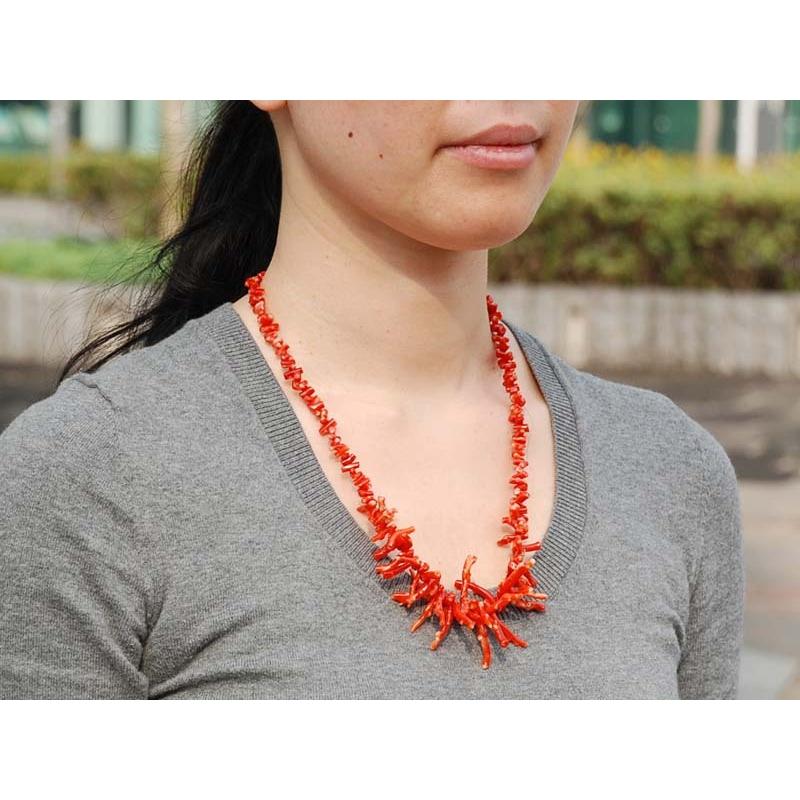 赤珊瑚 枝 ネックレス : ユキコ オオクラ 大倉珊瑚店 - 通販 - Yahoo