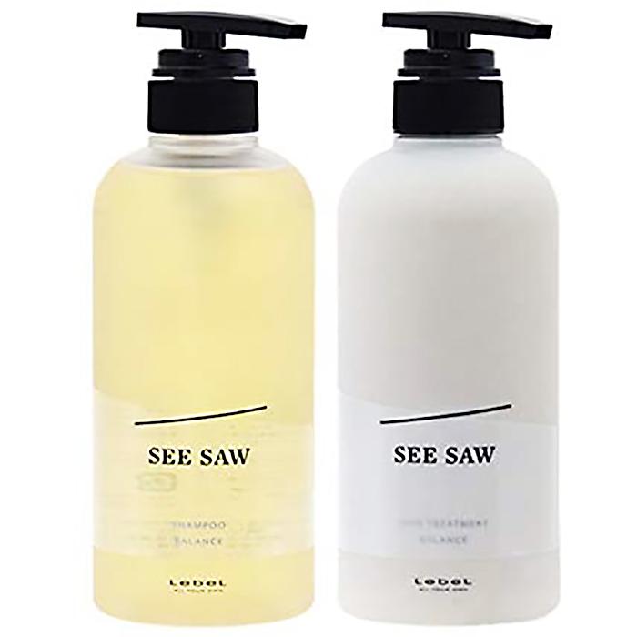 SEE/SAW ルベル シーソー バランス シャンプー&トリートメント 500ml