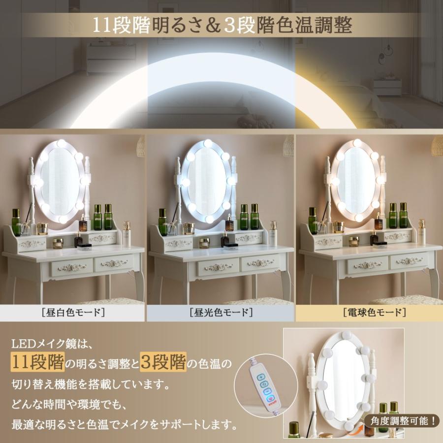 化粧台 ドレッサー 女優ドレッサー 大容量収納 姫系ドレッサー 鏡台 お