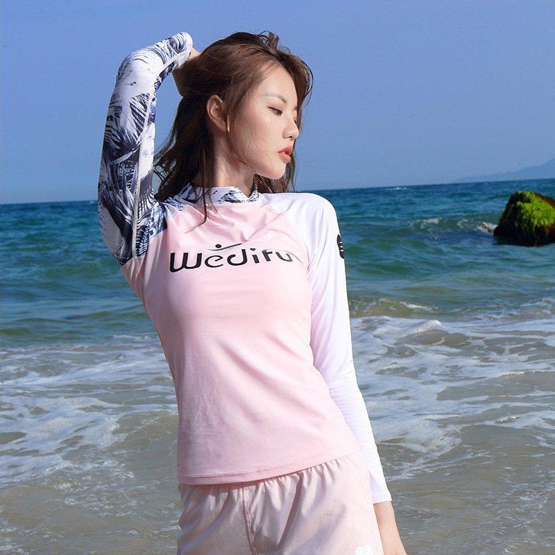 ラッシュガード レディース 長袖 セパレート水着 トップス UVカット 速